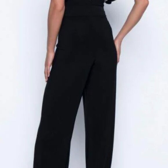 BRAND NEW FRANK LYMAN WOMAN'S JUMPSUIT BLACK SIZE 14 MADE IN CANADA - Picture 2 of 8
